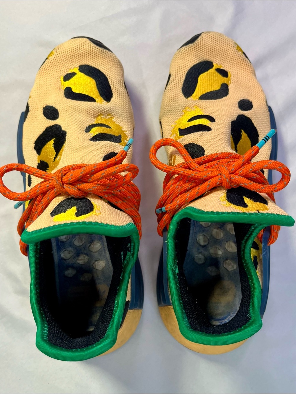 Pharrell X Adidas NMD Human Race Animal Print Cheetah Running Shoes Sneakers 8 - Picture 10 of 15